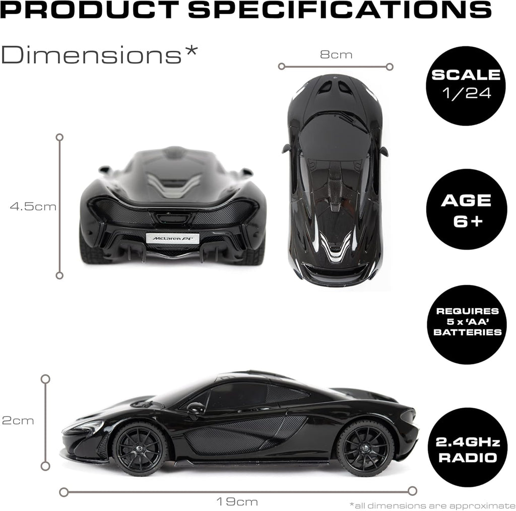 McLaren P1 Remote Control Car – 1:24 Scale R/C Racing Model by Snaps