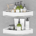 Wisfame Aluminium Shower Corner Caddy – Rustproof No-Drill Shelf, White