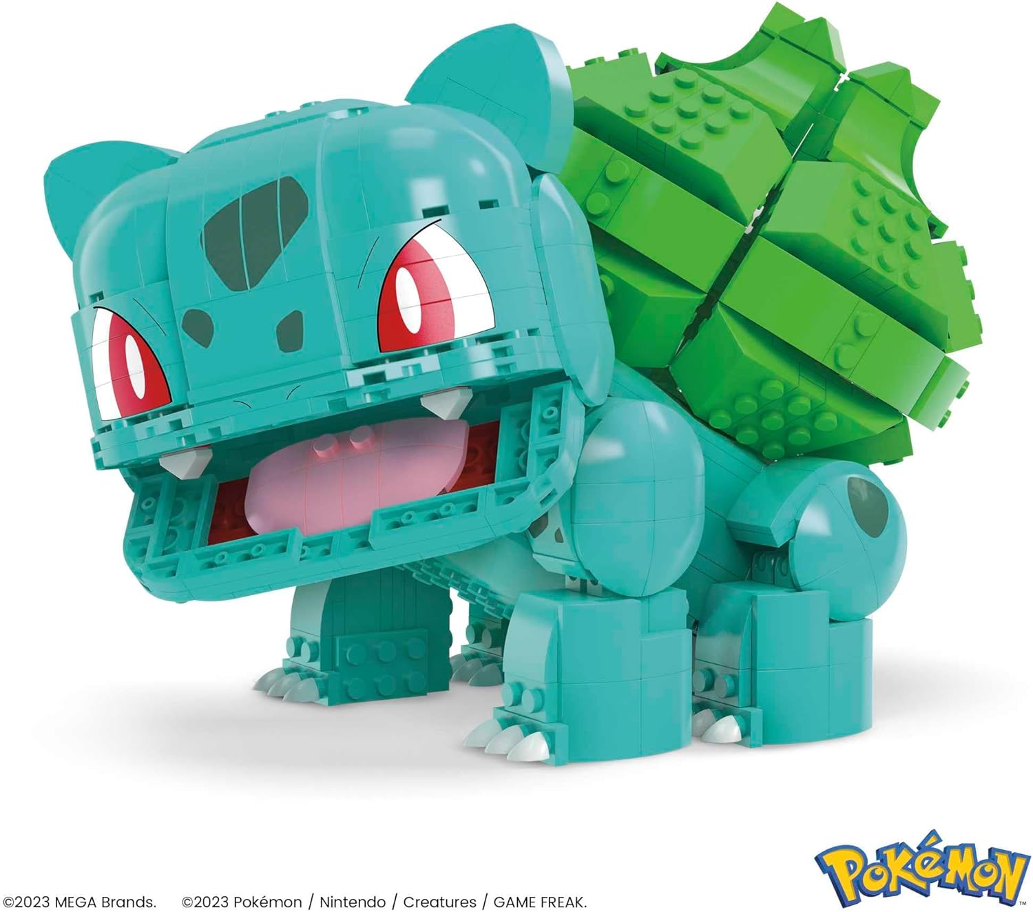MEGA Pokemon Jumbo Bulbasaur Building Set – 355-Piece Articulated Toy