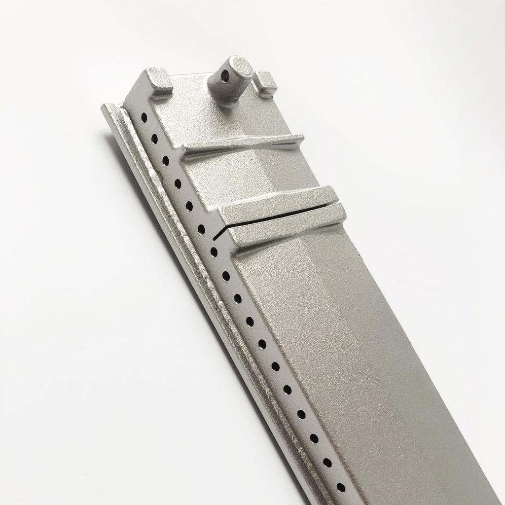 GRILLJOB Heavy Duty Cast Stainless Steel 304 BBQ Burner Replacement, 16-1/8"