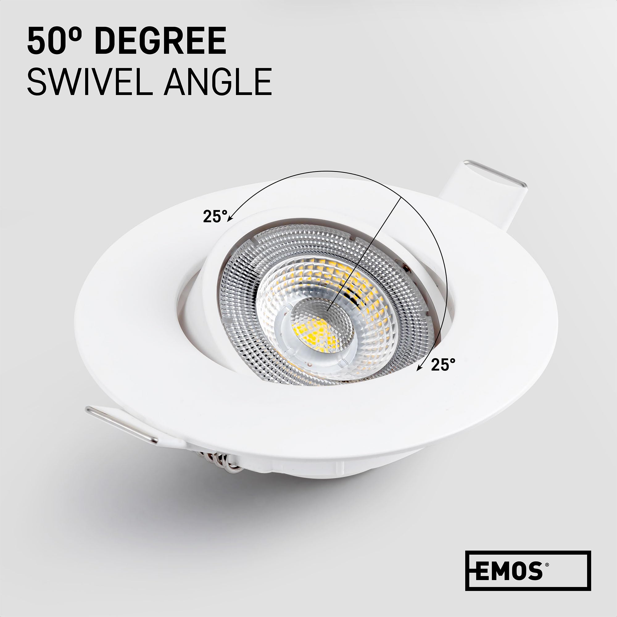 EMOS LED Recessed Ceiling Spotlights - 5W 4000K Neutral White - Pack of 12