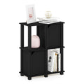 Furinno Brahms 3-Tier Storage Shelf with 2 Doors, Black Oak/Black - image 1