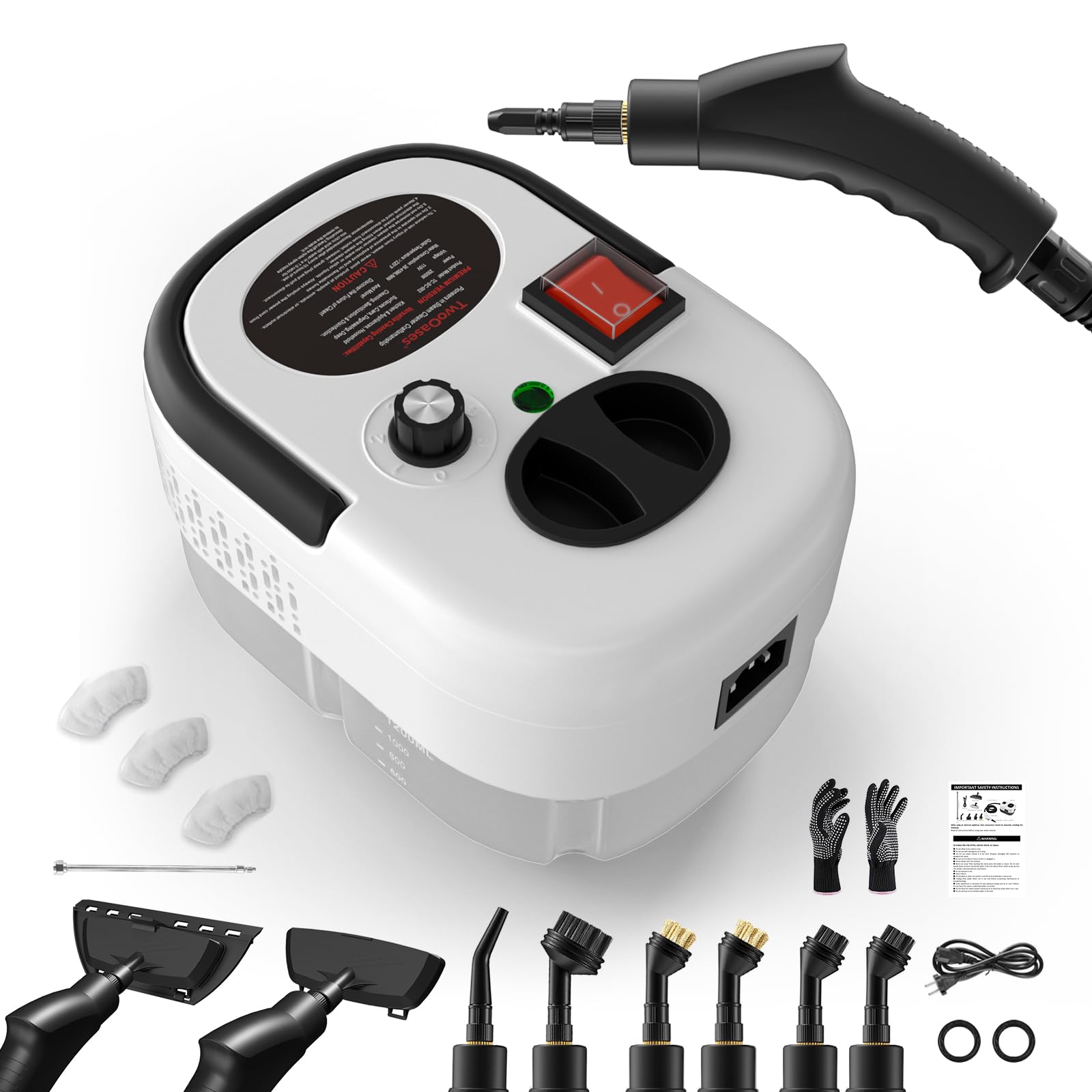 Handheld Steam Cleaner – 1.2L Portable Steamer for Home