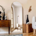 KOCUUY Arched Full Length Mirror | 161x52cm Aluminum Alloy Floor Mirror