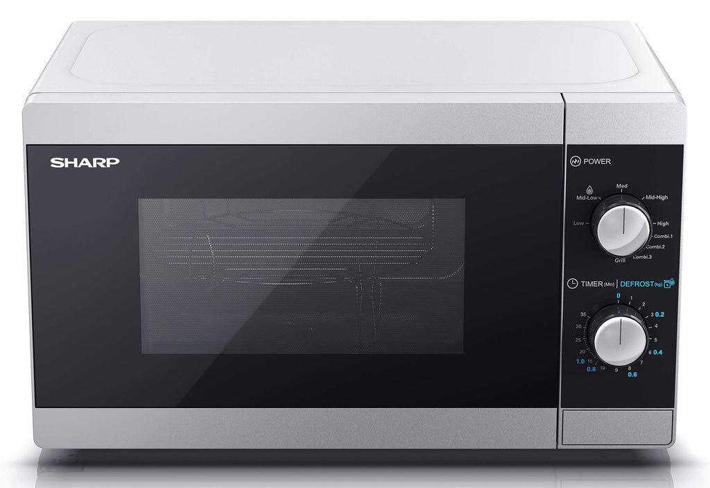 Sharp YC-MG01U-S 20L 800W Manual Microwave with 1000W Grill – Silver