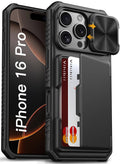 Vihibii iPhone 16 Pro Wallet Case | RFID Blocking & Camera Cover