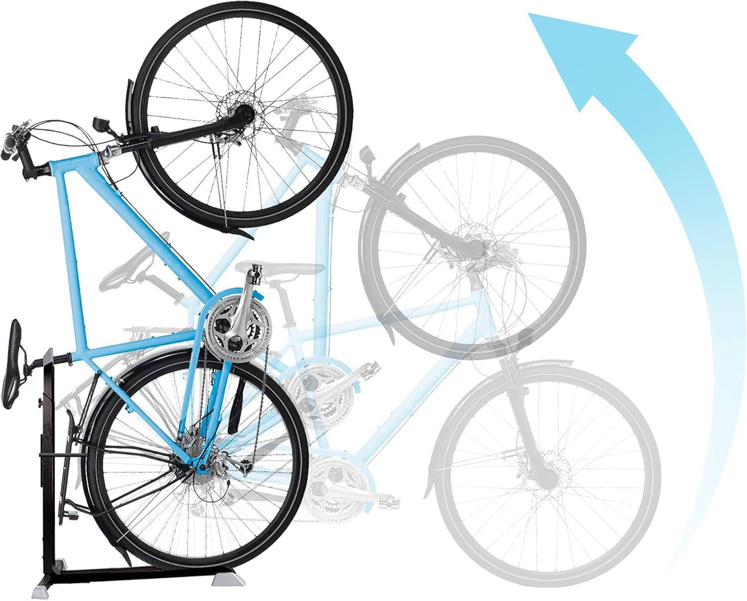 Bike Nook Vertical Bicycle Floor Stand – No-Drill Garage Storage Rack