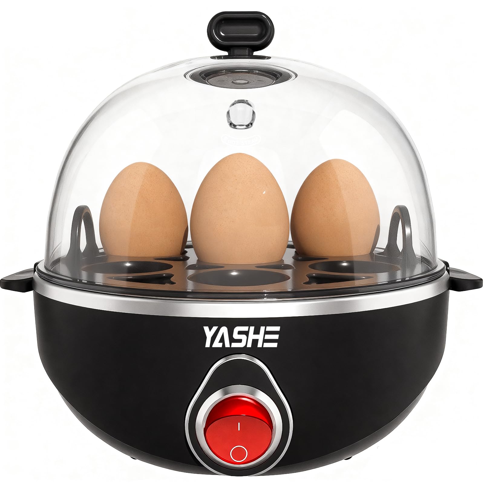 YASHE Rapid Egg Cooker | 7 Egg Electric Boiler with Auto Shut-Off
