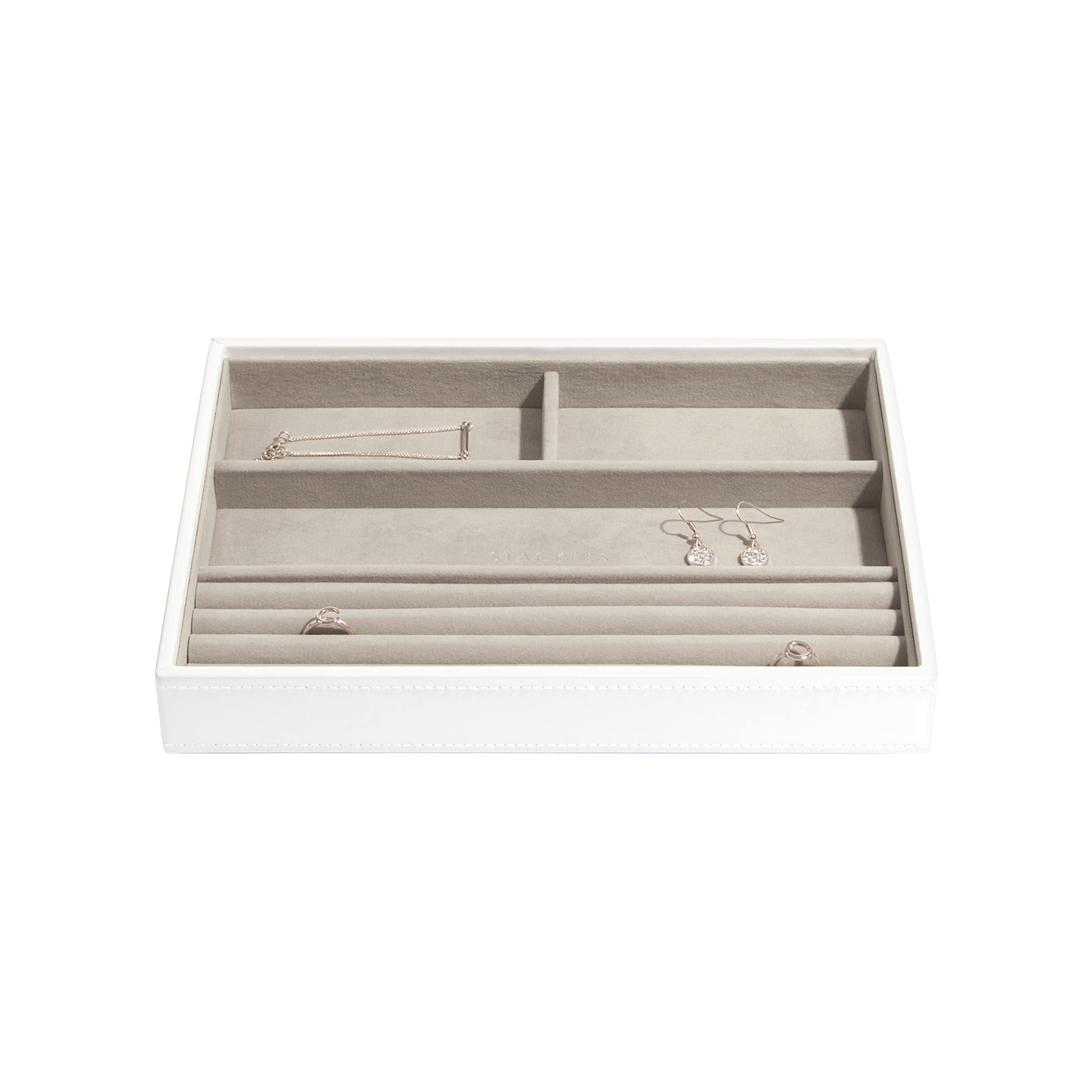 Stackers White Classic Medium Jewellery Box Layer for Rings & Bracelets