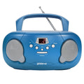 Groov-e Original Boombox: Portable CD Player with Bluetooth - Blue