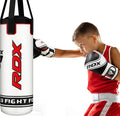 RDX Kids Punch Bag & Boxing Gloves Set | 2FT Maya Hide Leather Unfilled