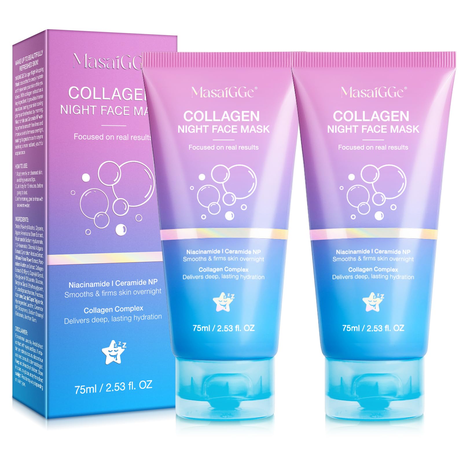 Collagen Night Wrapping Mask – Anti-Aging Peel Off Facial Mask