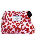 The Flat Lay Co. Pink Leopard Drawstring Makeup Bag & Travel Organizer