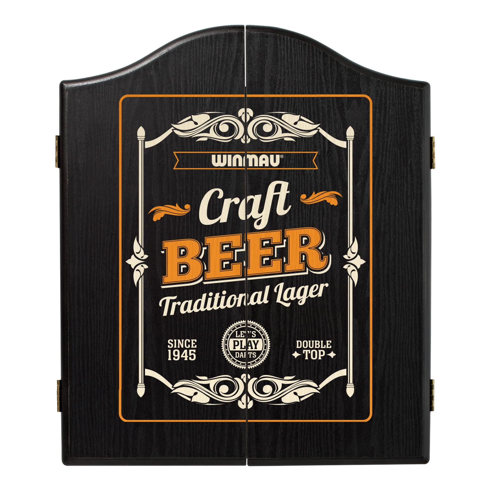 Winmau Beer Design Deluxe Dartboard Cabinet | Veneer Scoring Panels