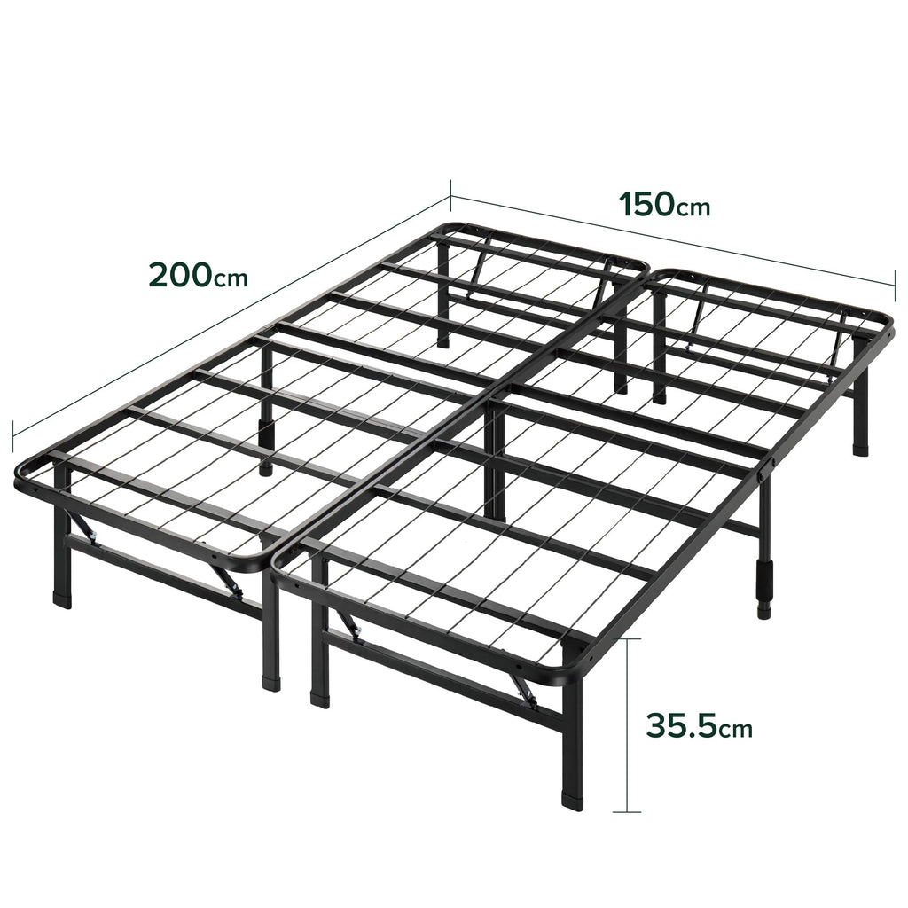 Zinus SmartBase King Size Metal Platform Bed Frame with Underbed Storage