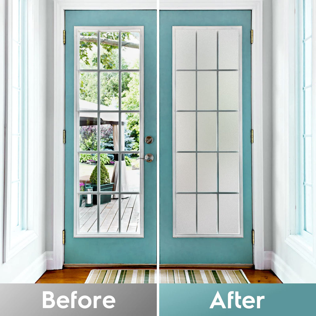 DOWELL Frosted Window Privacy Film | Opaque Static Cling, 60x400cm