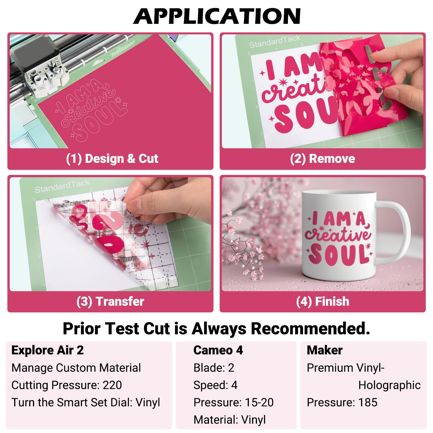 TECKWRAP Permanent Adhesive Vinyl Bundle | 65 Pack 12x12 Sheets