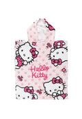 Hello Kitty Kids Poncho Beach Towel - Light Pink - 50 x 115 cm