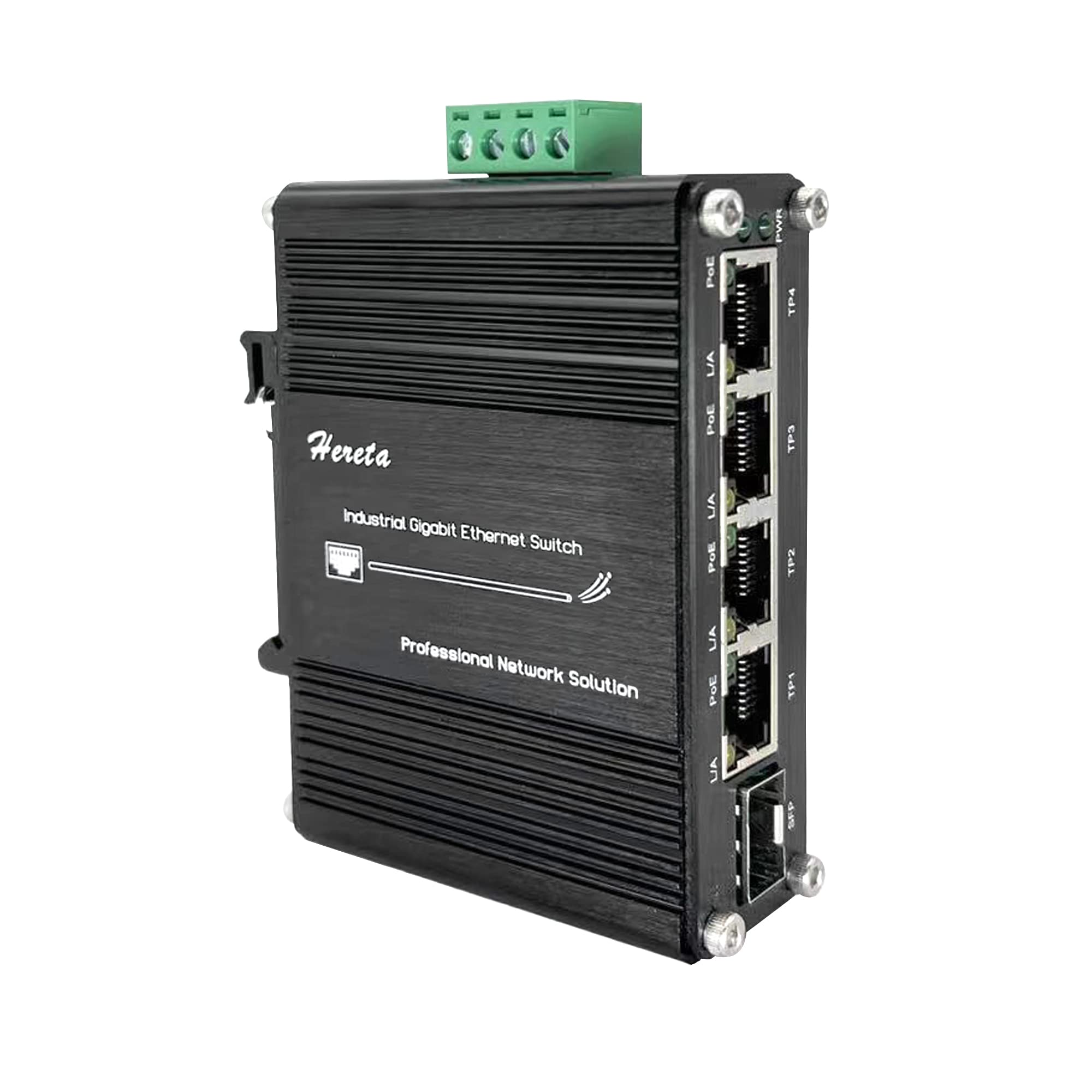 Industrial 5-Port Gigabit PoE+ Switch | 120W 4-Port & 1 SFP