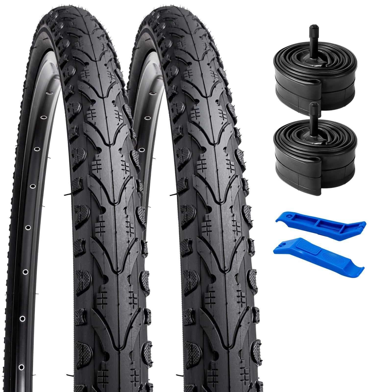 24" Bike Tyre and Tube Set - 2 Pack 24 x 1.75 Urban Road