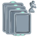 To encounter 4-Piece Silicone Bakeware Set with Metal Frame – Grey