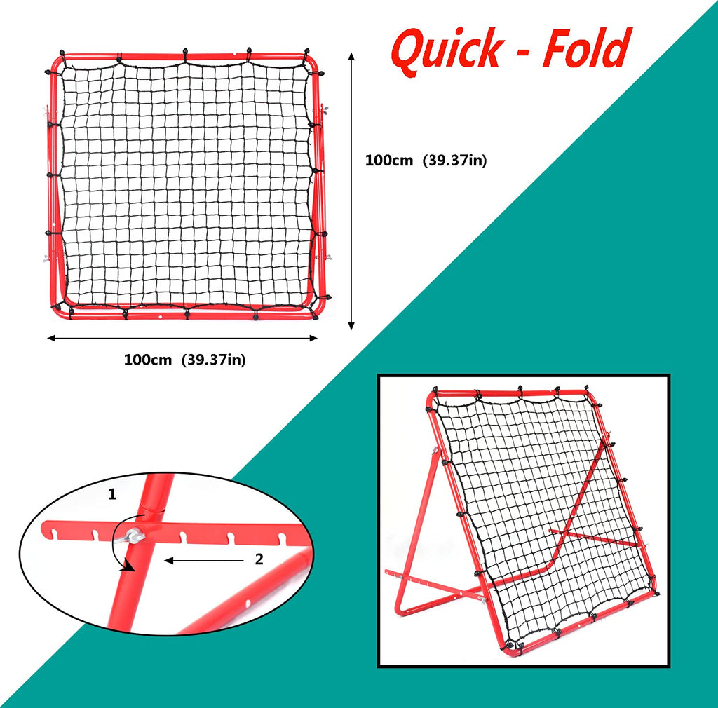 Jolof Store Foldable Soccer Rebounder Net – Adjustable Football Training Aid