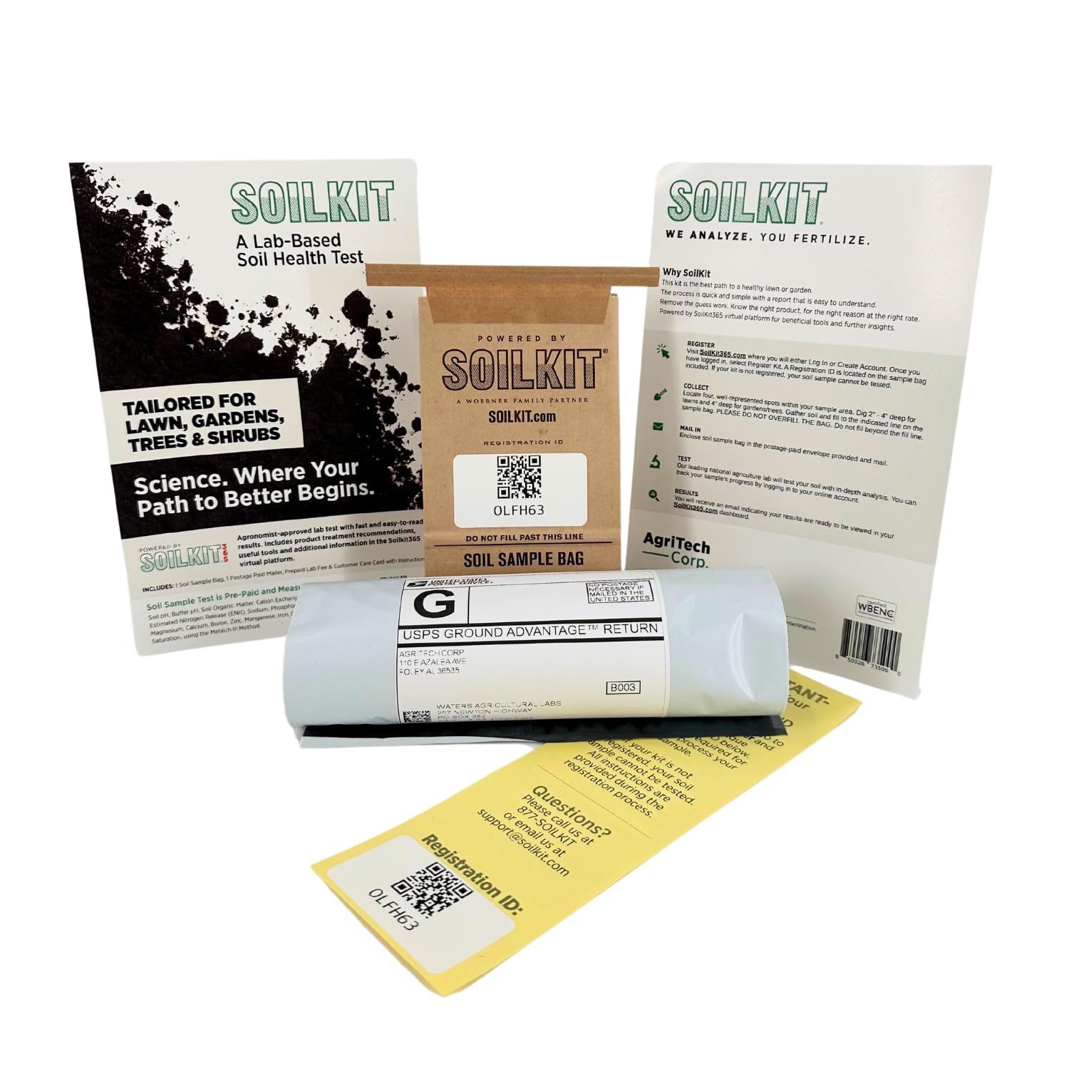 SoilKit Lab Soil Test Kit | Professional pH & Nutrient Analysis for Lawns