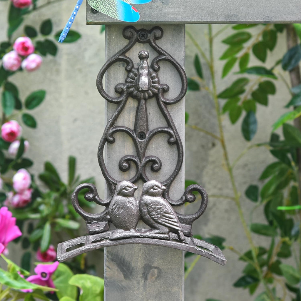 Cast Iron Garden Hose Holder – Vintage Bird Wall Mount Rack