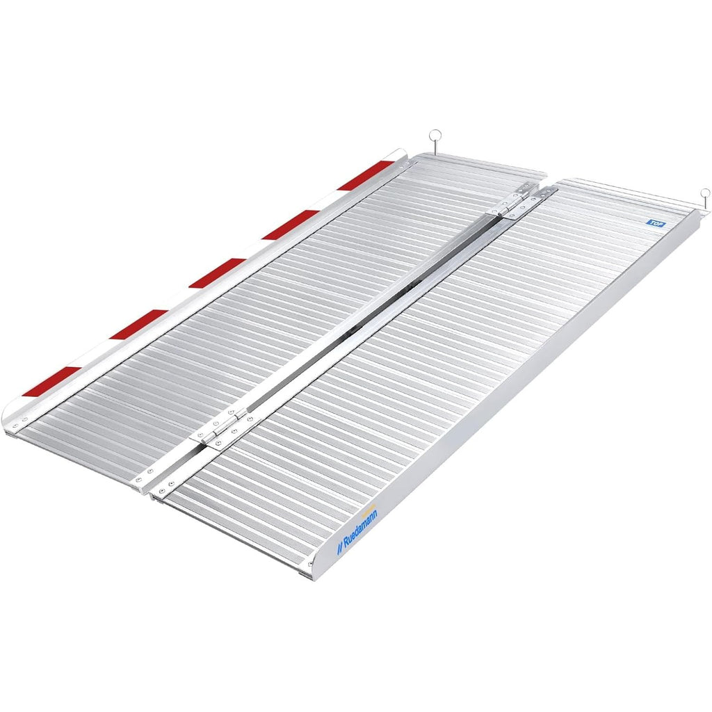 LIEKUMM 121cm Folding Wheelchair Ramp | 300kg Portable Aluminium