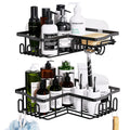 HapiRm Corner Shower Caddy - 2-Pack Stainless Steel Shelves with Hooks