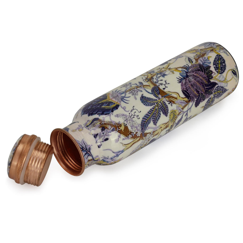 Jolof Store Pure Copper Water Bottle | 34oz Handcrafted Ayurvedic Vessel