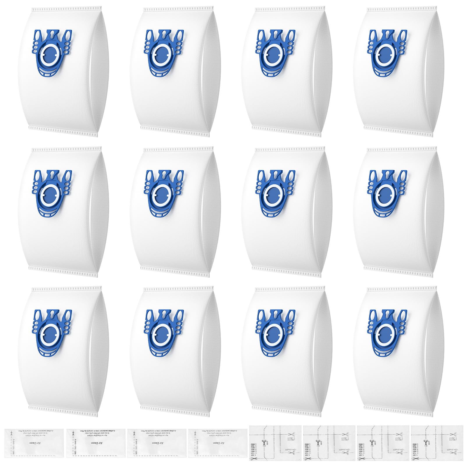 Jolof Store 12-Pack GN Airclean Vacuum Bags for Miele C1 C2 C3 Series
