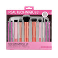 Real Techniques 10-Piece Makeup Brush Set with Bag | Vegan & Cruelty-Free