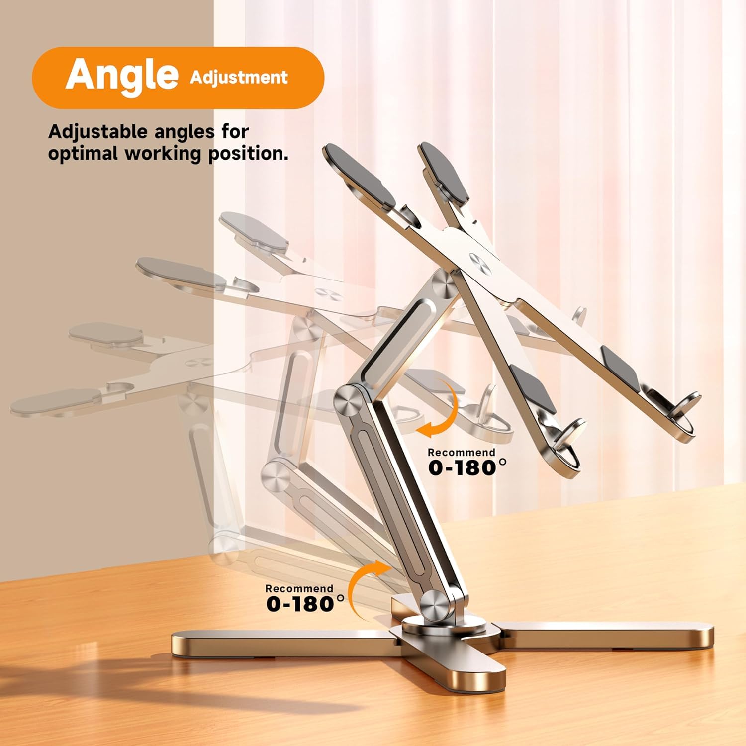 FoldWise X Aluminum Laptop Stand | 360° Rotating & Adjustable Riser