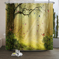 Xiaoterna Fairy Tale Forest Shower Curtain | Waterproof Polyester Fabric