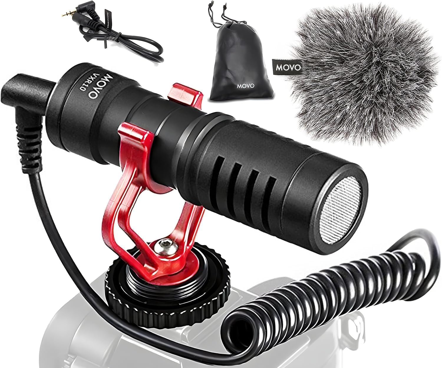 Movo VXR10 Universal Shotgun Mic for DSLR, iPhone and Android