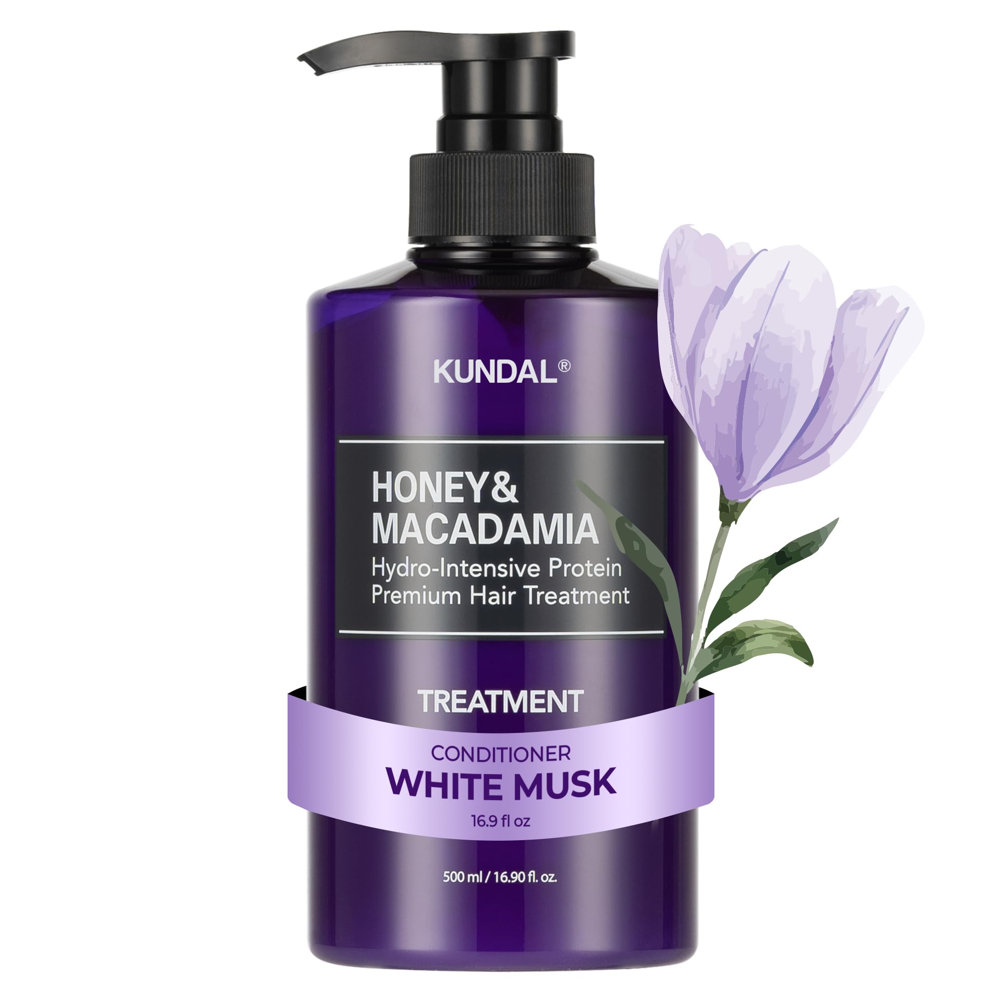 KUNDAL Protein Hair Treatment 500ml - White Musk Damage Repair LPP