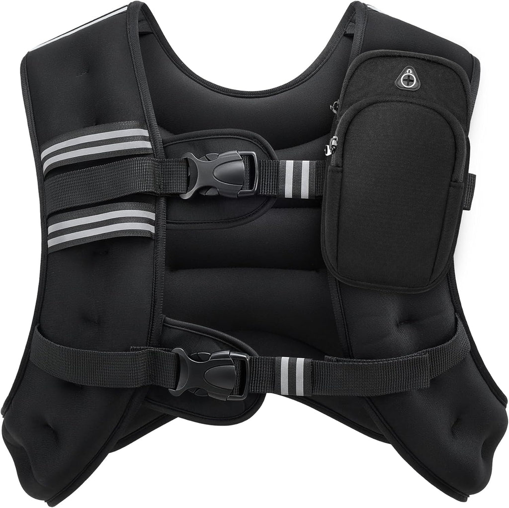 ZELUS 9kg Weighted Vest | Neoprene Strength Training Vest with Pockets
