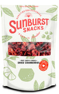Sunburst Snacks Dried Cranberries – Sweetened & Sulphur Free, 1KG Bulk
