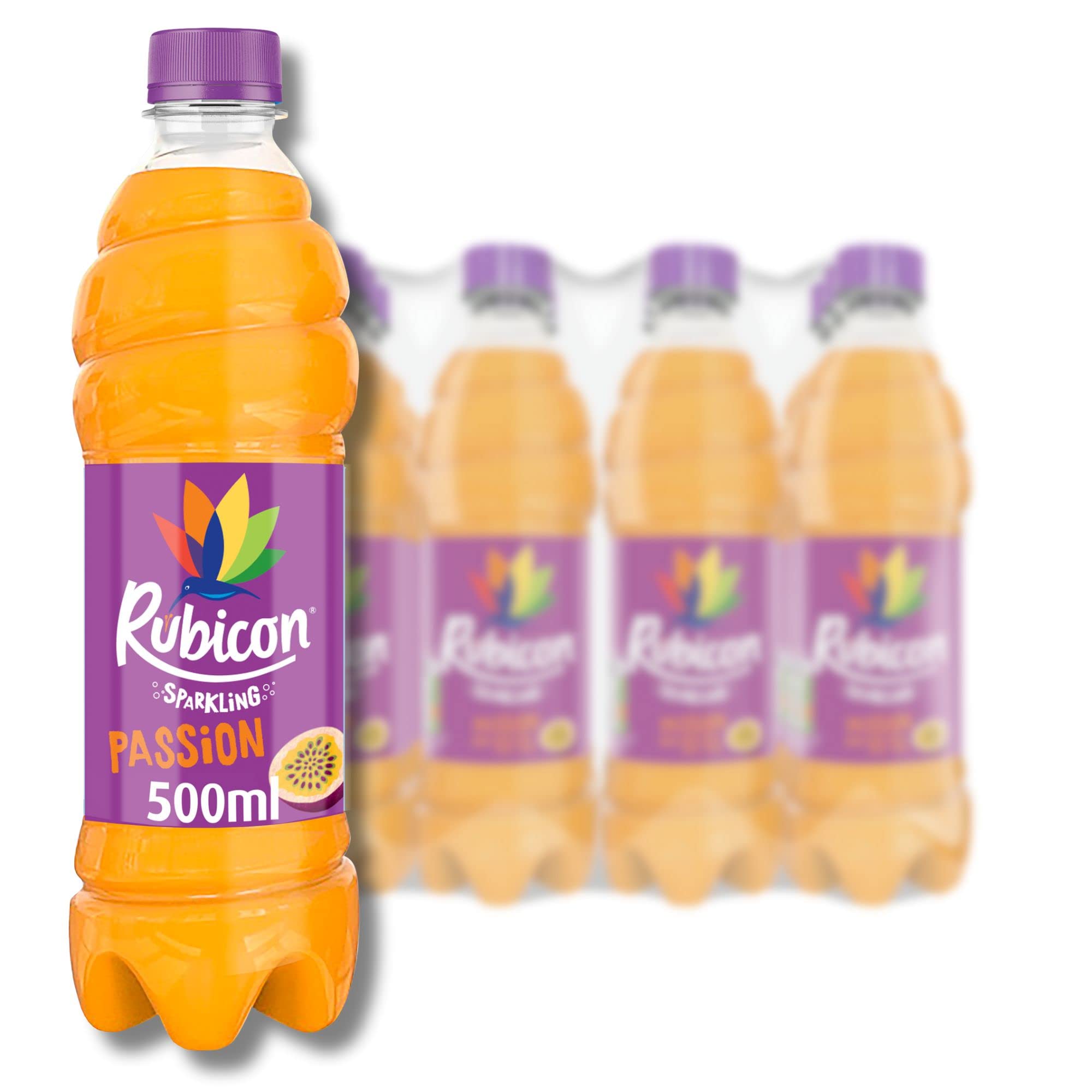 Rubicon Sparkling Passion Fruit Juice Drink – 12 Pack Fizzy Cans