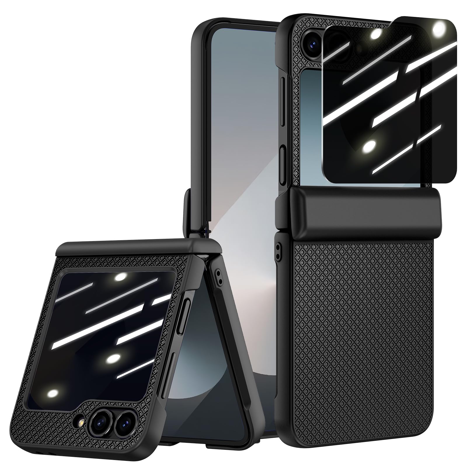 Doeshine Samsung Galaxy Z Flip 6 Case | Anti-Spy Privacy Screen & Hinge