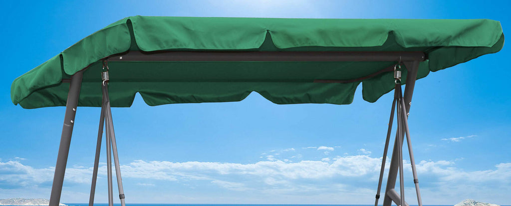 Universal 3-Seater Swing Replacement Roof - Green Polyester