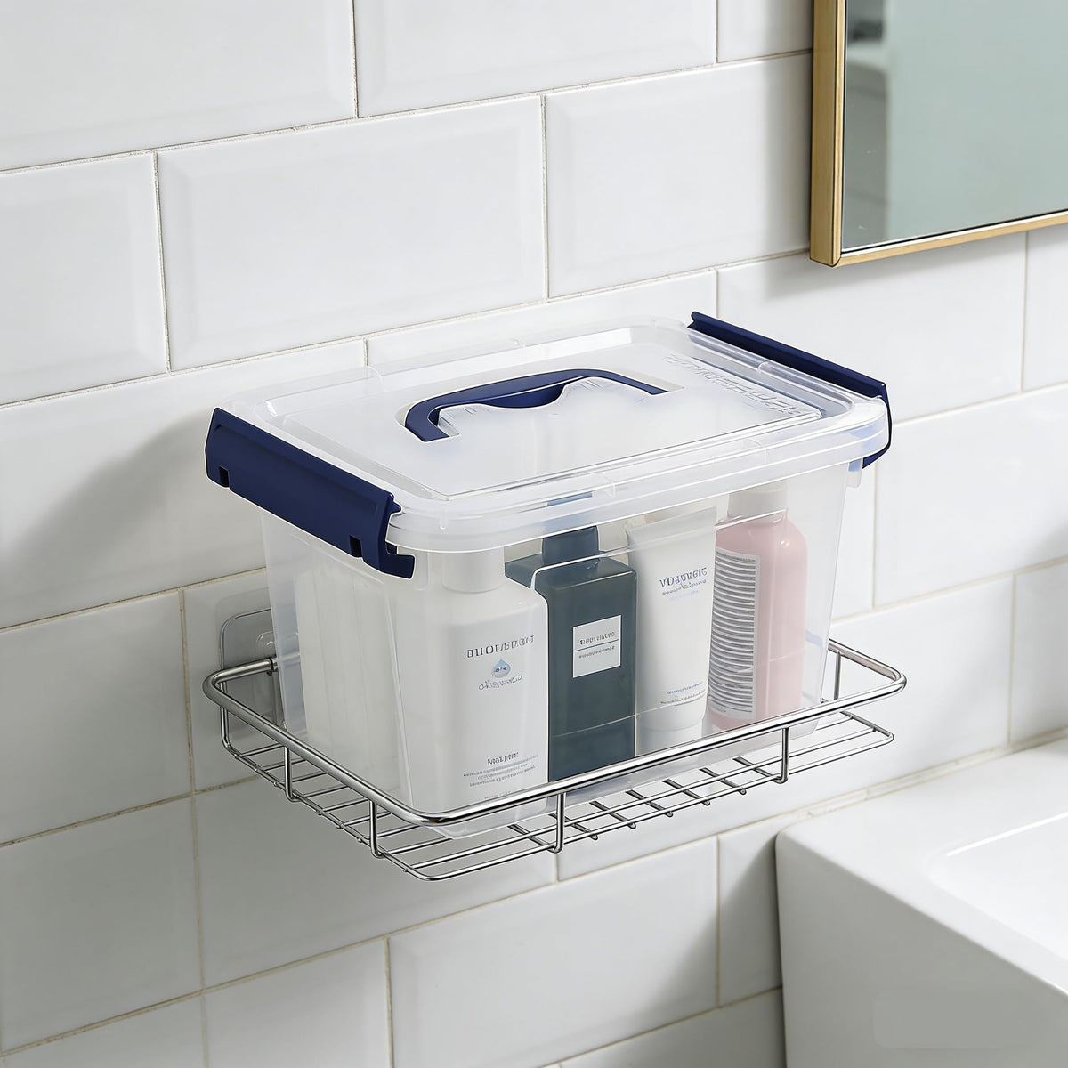 Parlynies 3L Plastic Storage Container Bin with Latching Lid, Small Storage Bin Tote Stackable and Nestable Organizing Box, Pack of 6 - image 5