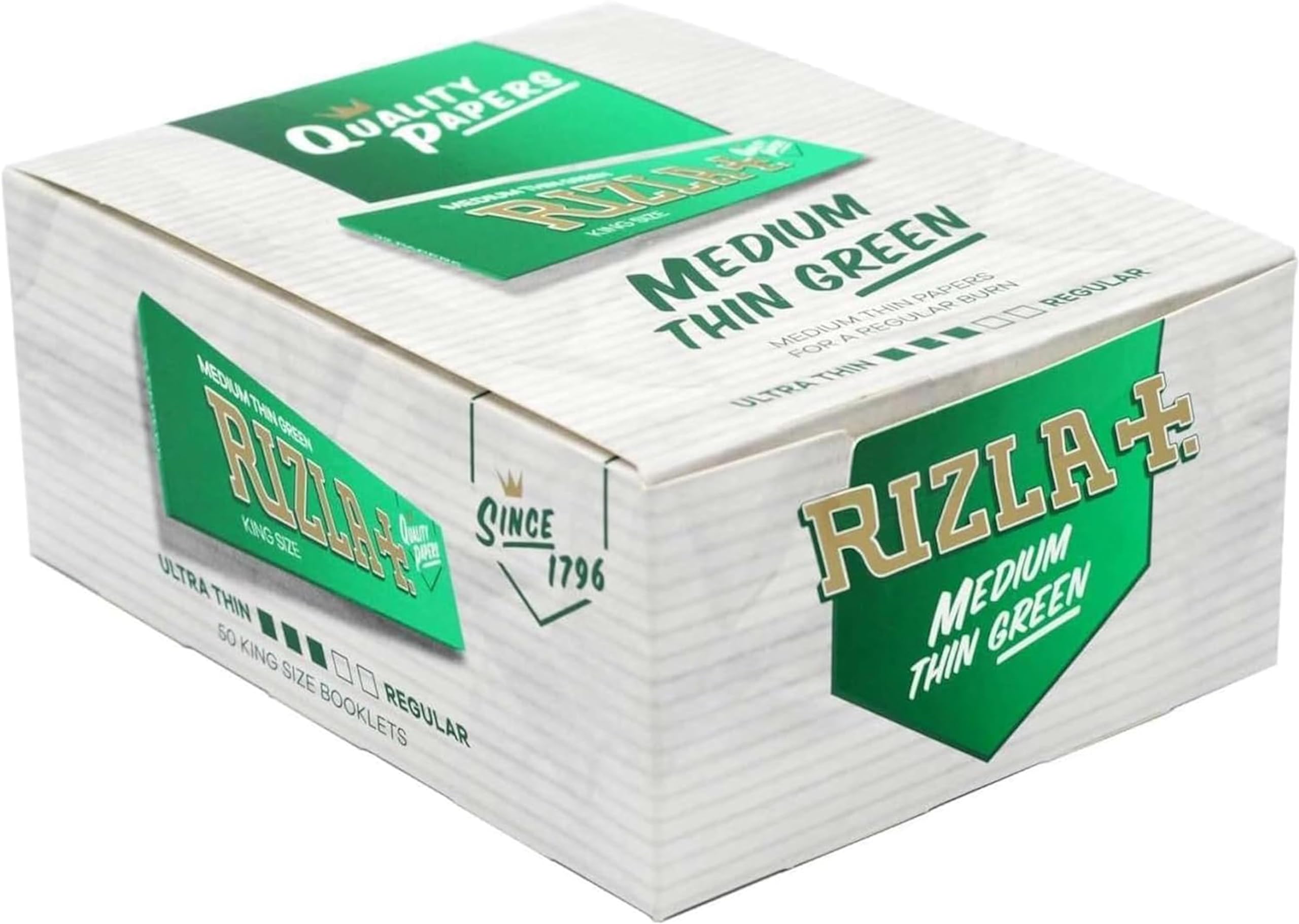 Rizla Green King Size Rolling Papers – Full Box of 50 Booklets