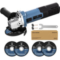 C P CHANTPOWER 750W Corded Angle Grinder - 115mm Cutting & Grinding Tool