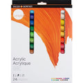 Daler-Rowney Simply Acrylic Paint Set - 24 Assorted Colours - 12ml