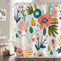 Hnmdmyi Boho Floral Shower Curtain | Waterproof Polyester Bath Decor