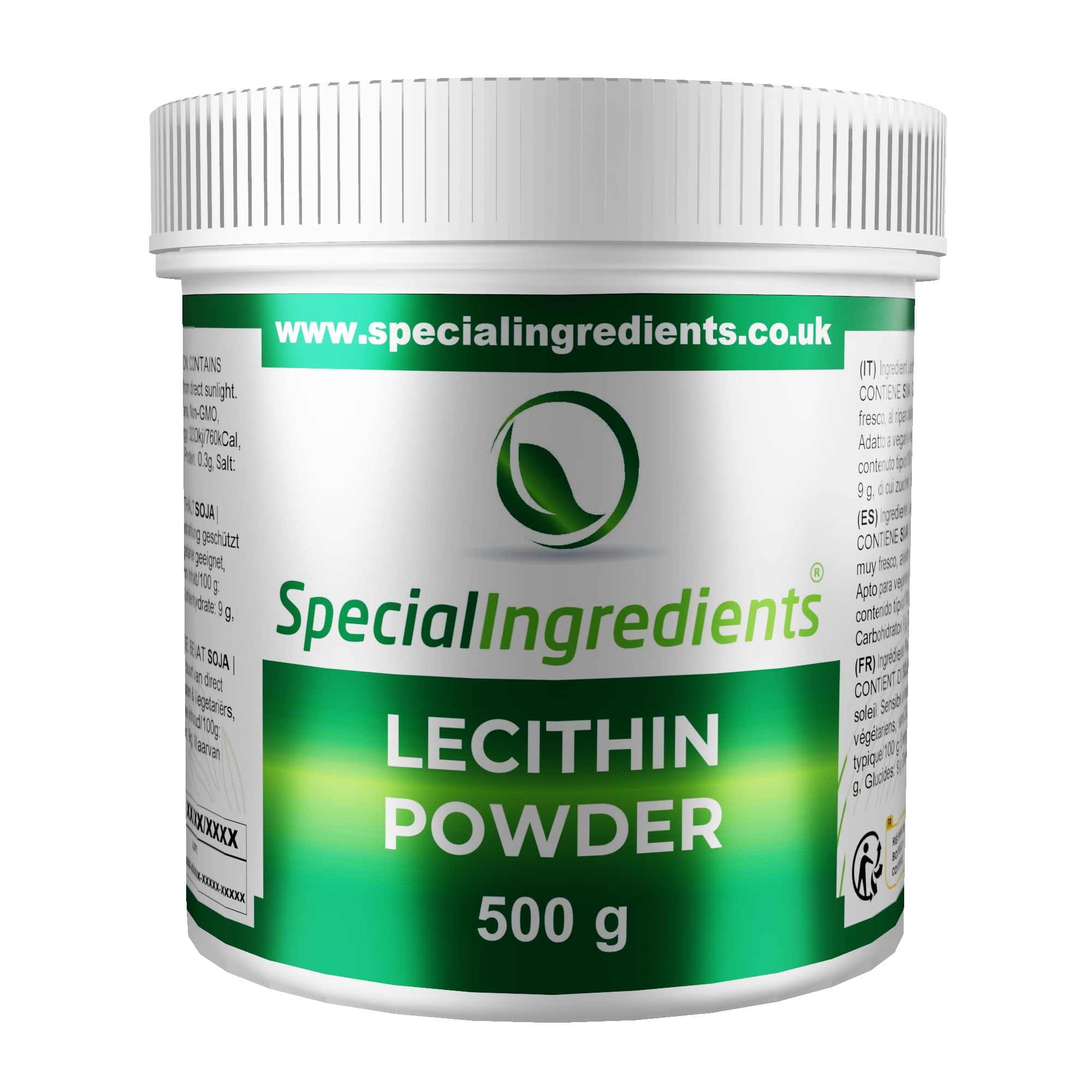 Special Ingredients Lecithin Powder 500g – Vegan & Non-GMO Supplement