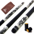 CUESOUL ROCKIN 58" 21oz Maple Pool Cue Stick Set with Irish Linen Wrap