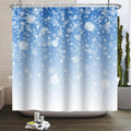 Christmas Snowflake Shower Curtain | Waterproof Polyester